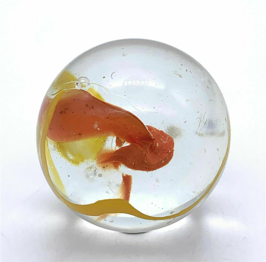 Toe Breaker 50mm (2″) Red/Yellow FIESTA Wire Pull Marbles glass