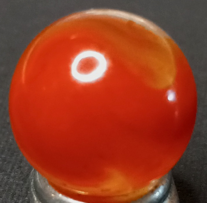Vintage Akro Moss Agate Marble .62” Mint Condition 126150