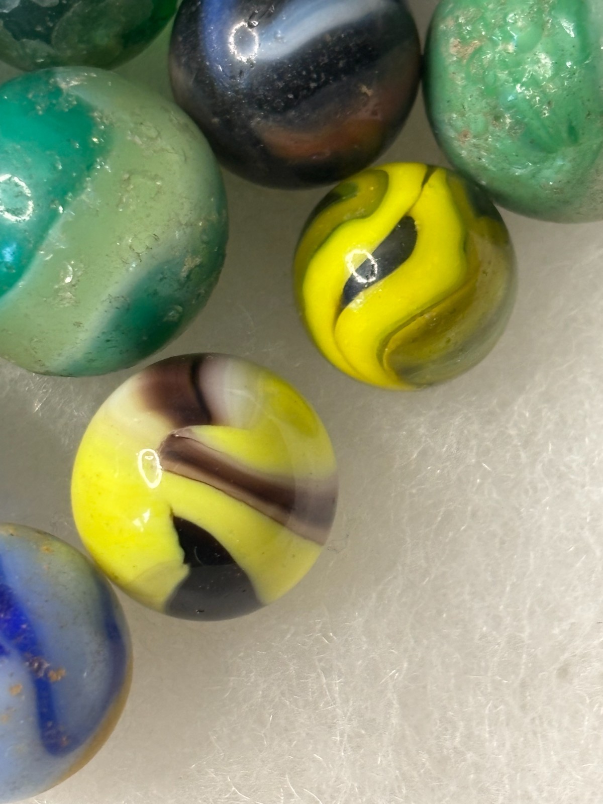 Vintage Marbles Low Grade Lot of 54 Akro Peltier? w/Shooters Some Rare