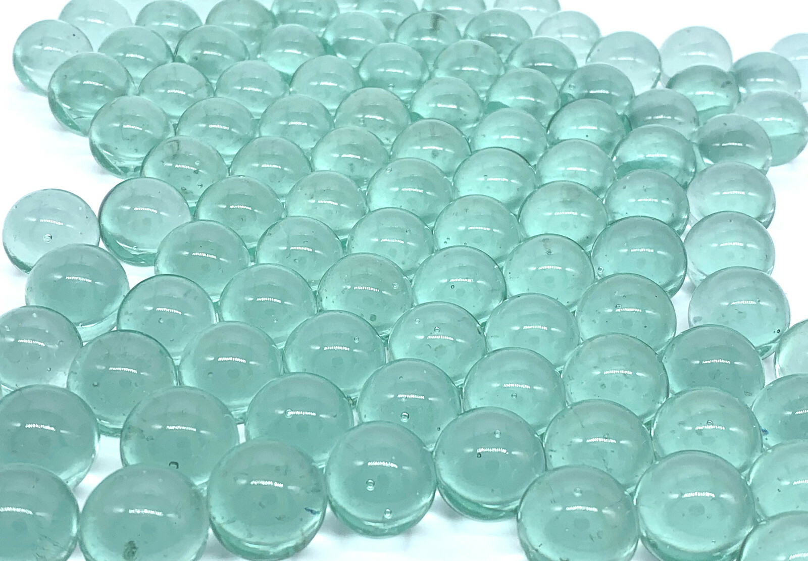 16mm Glacial Ice Clear Glass Player Marbles 5/8″ Pk 500 Transparent Blue/Green