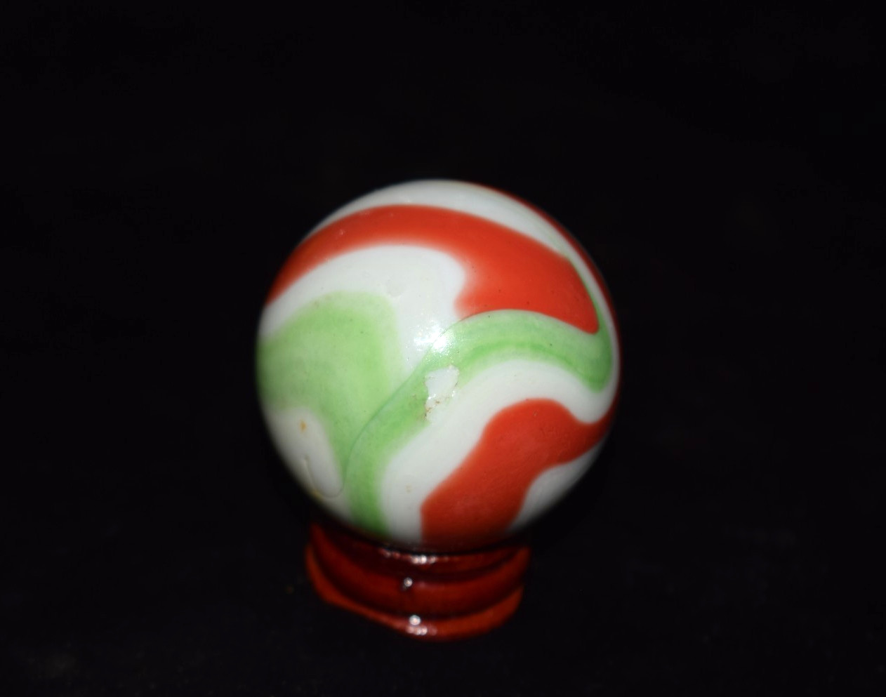 👴👵➖⏩ HTF Retired OLD VACOR SWIRL Collectors marble🦶Toebreaker size 1.850=47mm