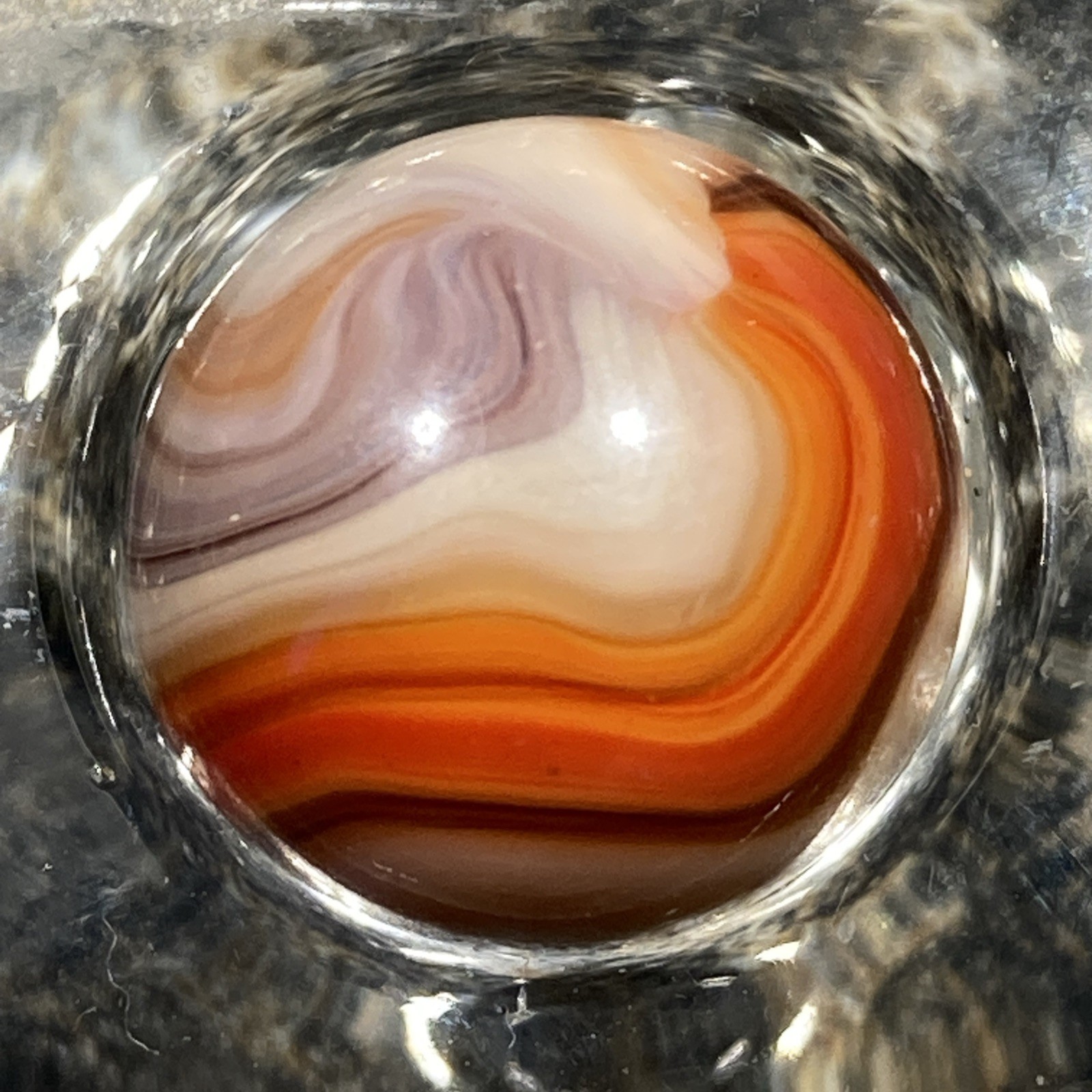 Vtg Akro Agate Company Killer 3+ HTF Color Very Nice!! .59” W14