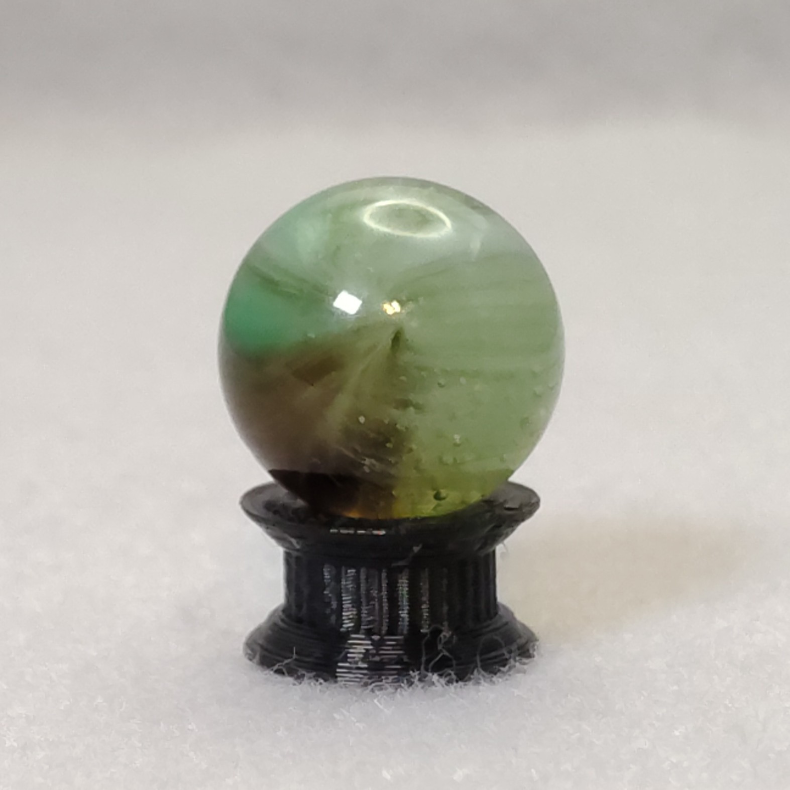 18mm Master Sunburst Marble Brown & Aqua NM