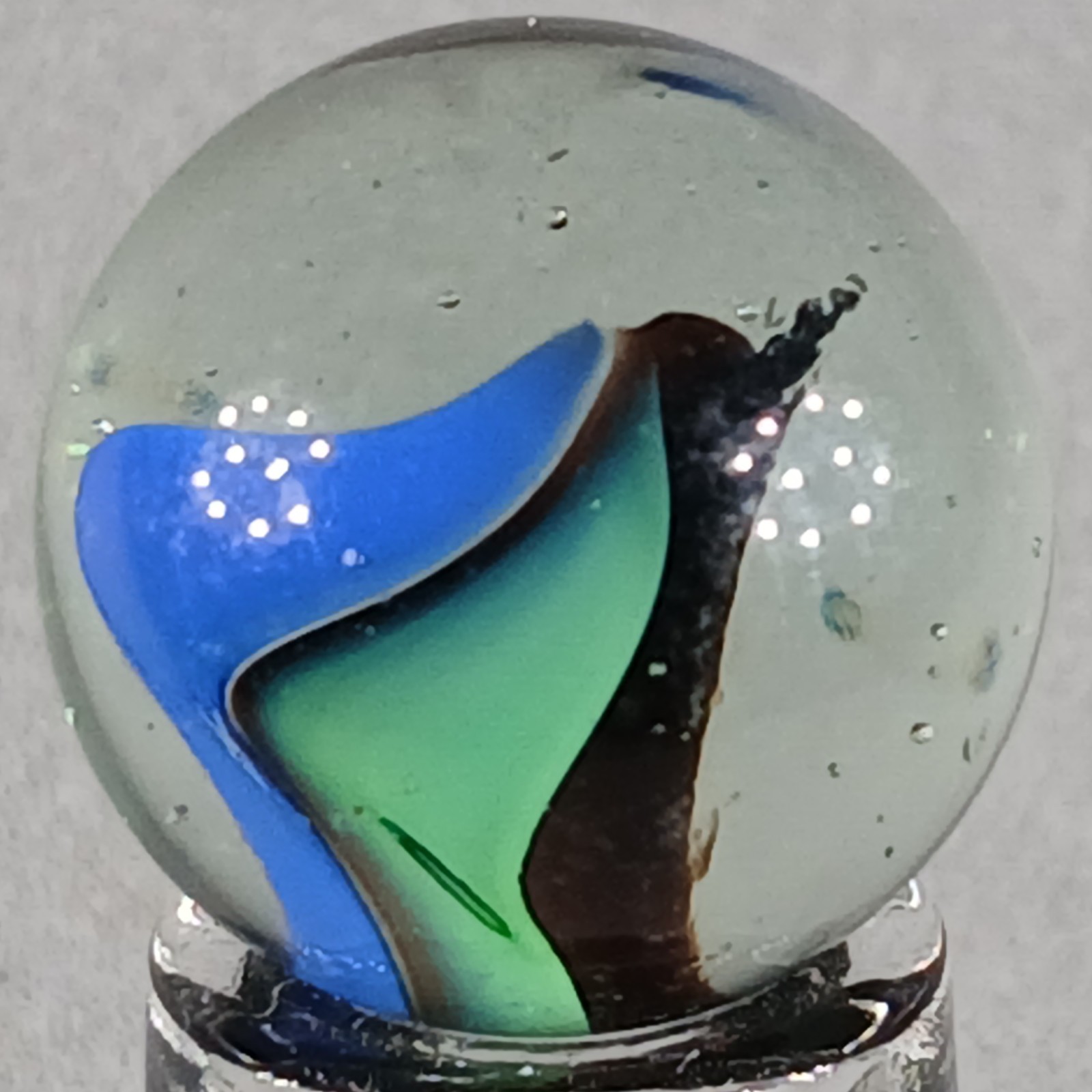 Vintage Imported Cat’s Eye Marble .60 Inches Near-Mint Condition
