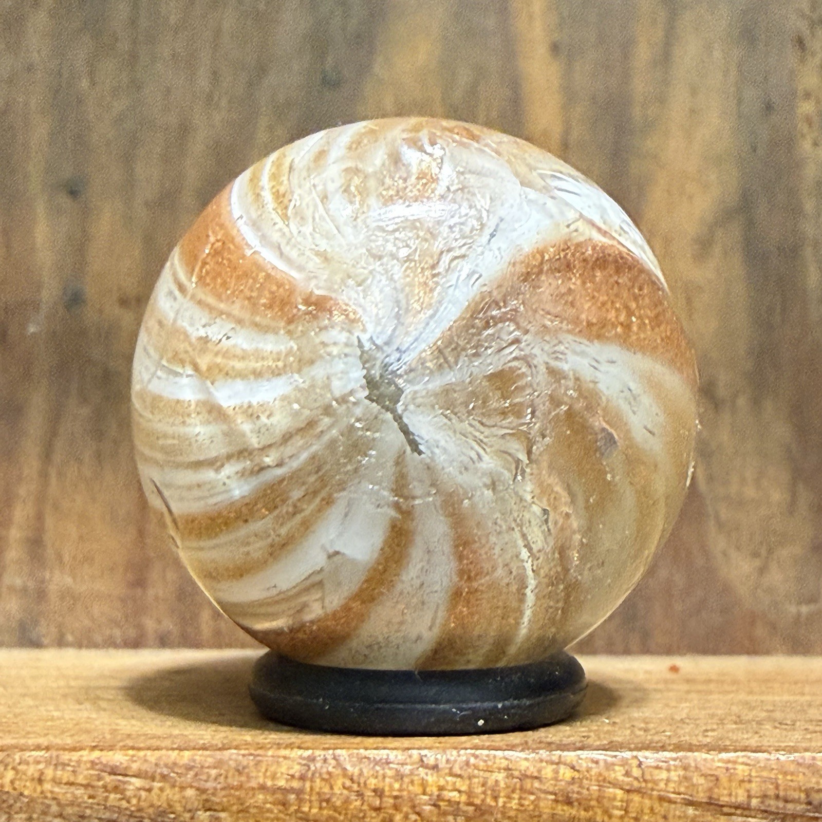 Antique German Handmade Onionskin Lutz Marble 13/16” Good(+) | 318