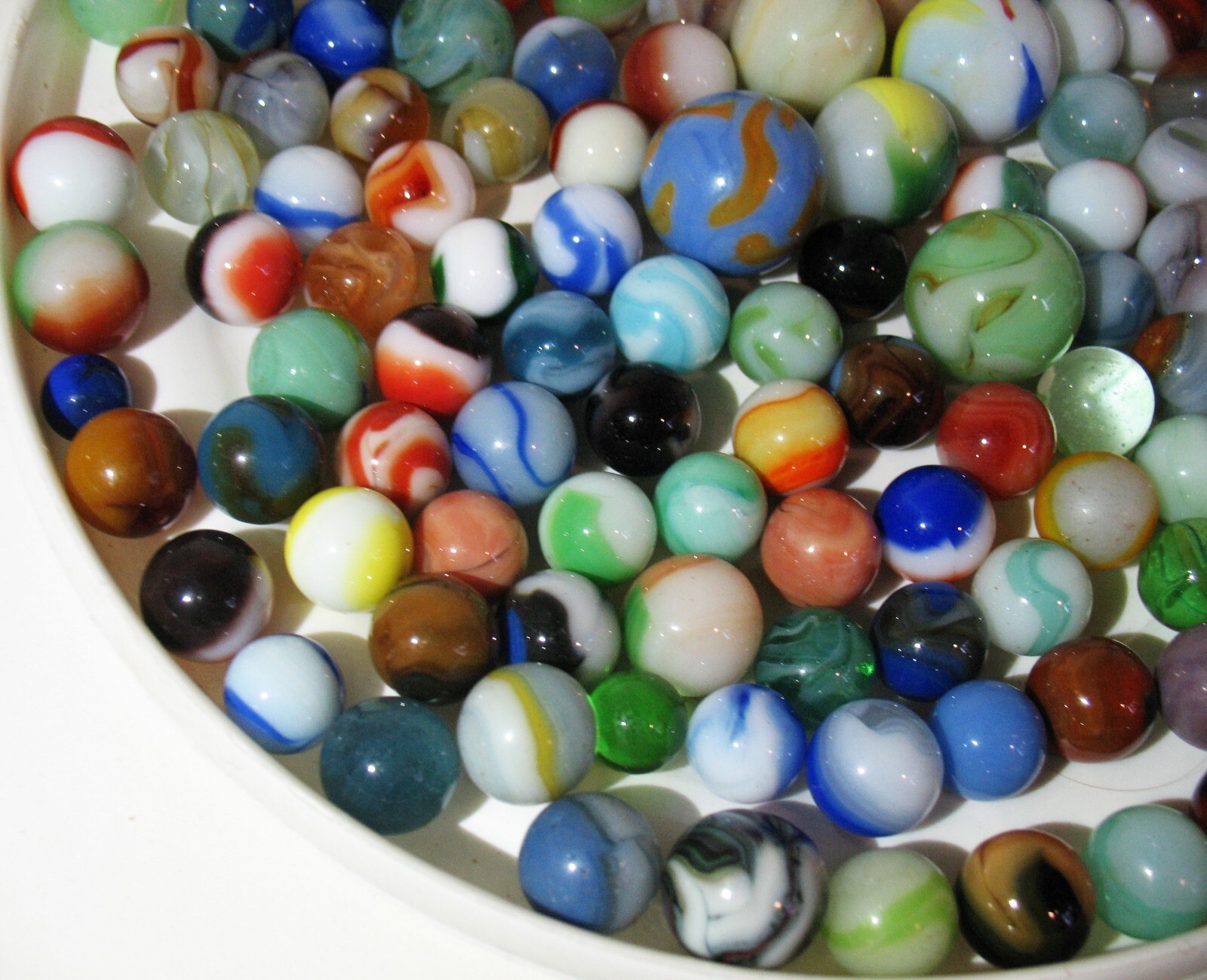 154+ Machine Made Marbles Various Makers +Types .45 to 1.01″ dia