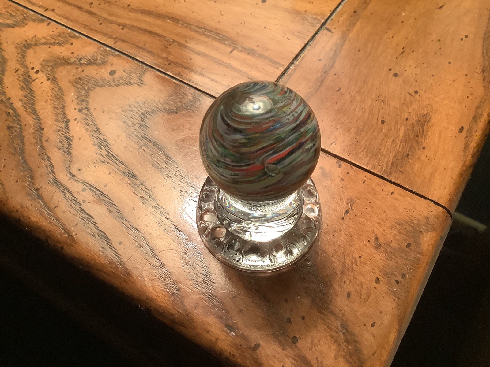 Beautiful 1 1/4 Inch Marble. Comes With Display Stand.