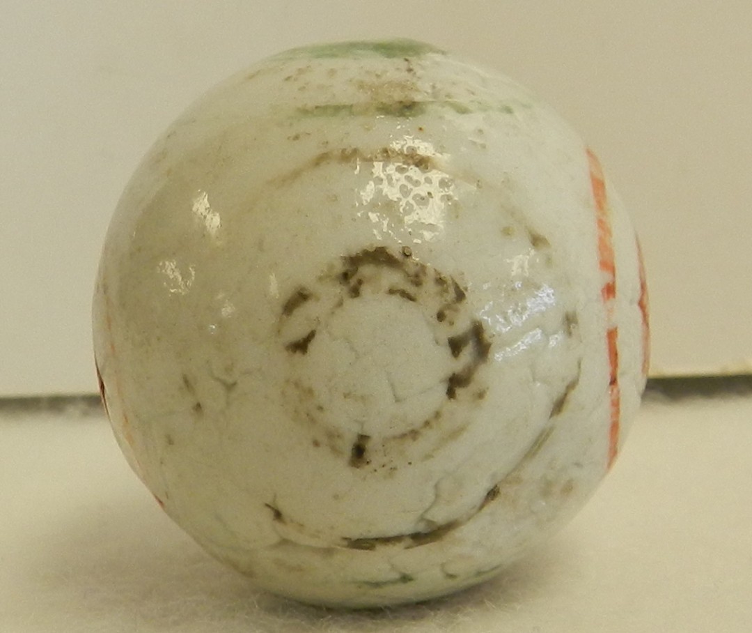 #20685m Large 1.24 Inches Vintage German Handmade China Marble