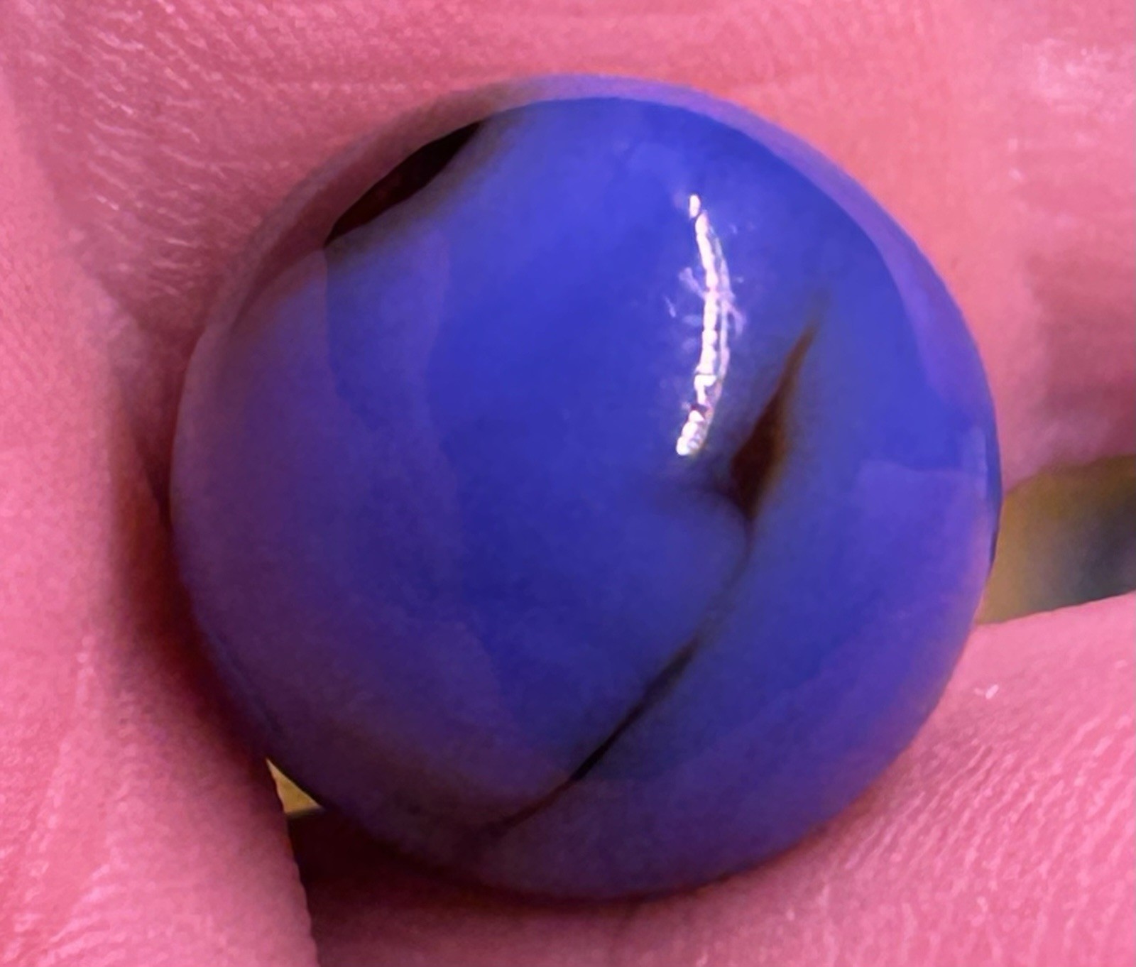 Vintage Akro Agate Or Peltier Glass 0.60” Swirl Marble Near Mint!