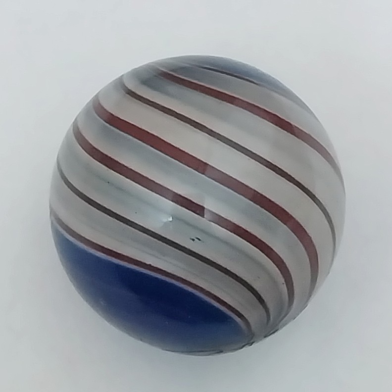Retro 1994 Rolf Wald Art Glass Marbles American Flag Baddog Set Very Rare