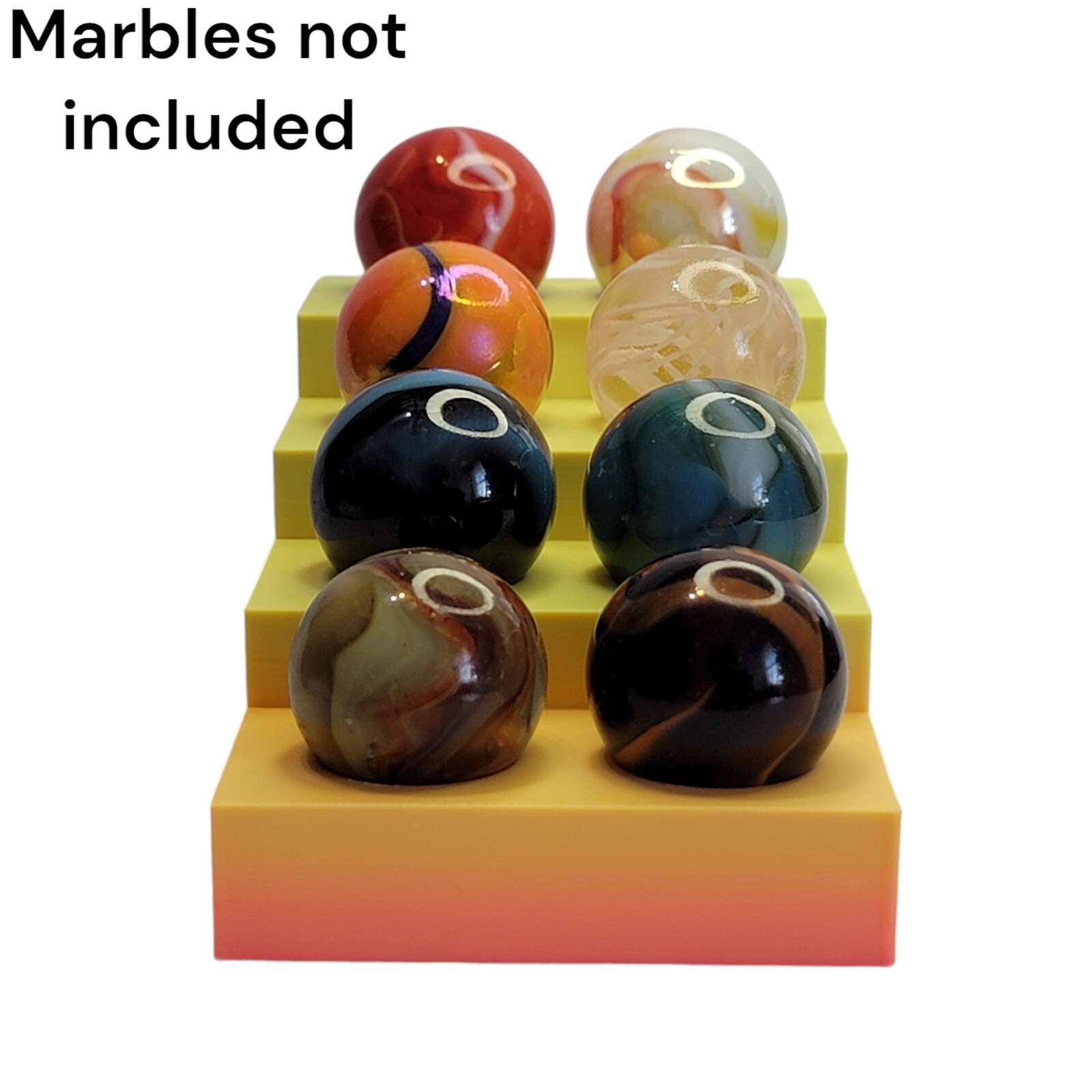 Display Stand for 1″ Marbles, Spheres, Crystals or Gems Lot #5874 Sunrise