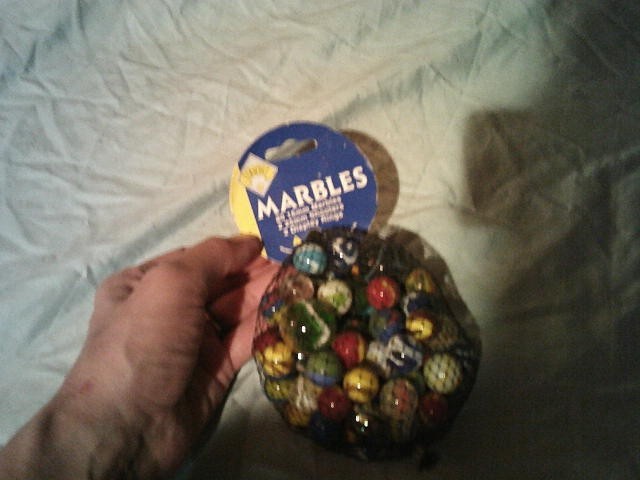 Bag of Vintage Boy Scouts America Cub Scout MARBLES — 80 16mm + 2 25mm Shooters