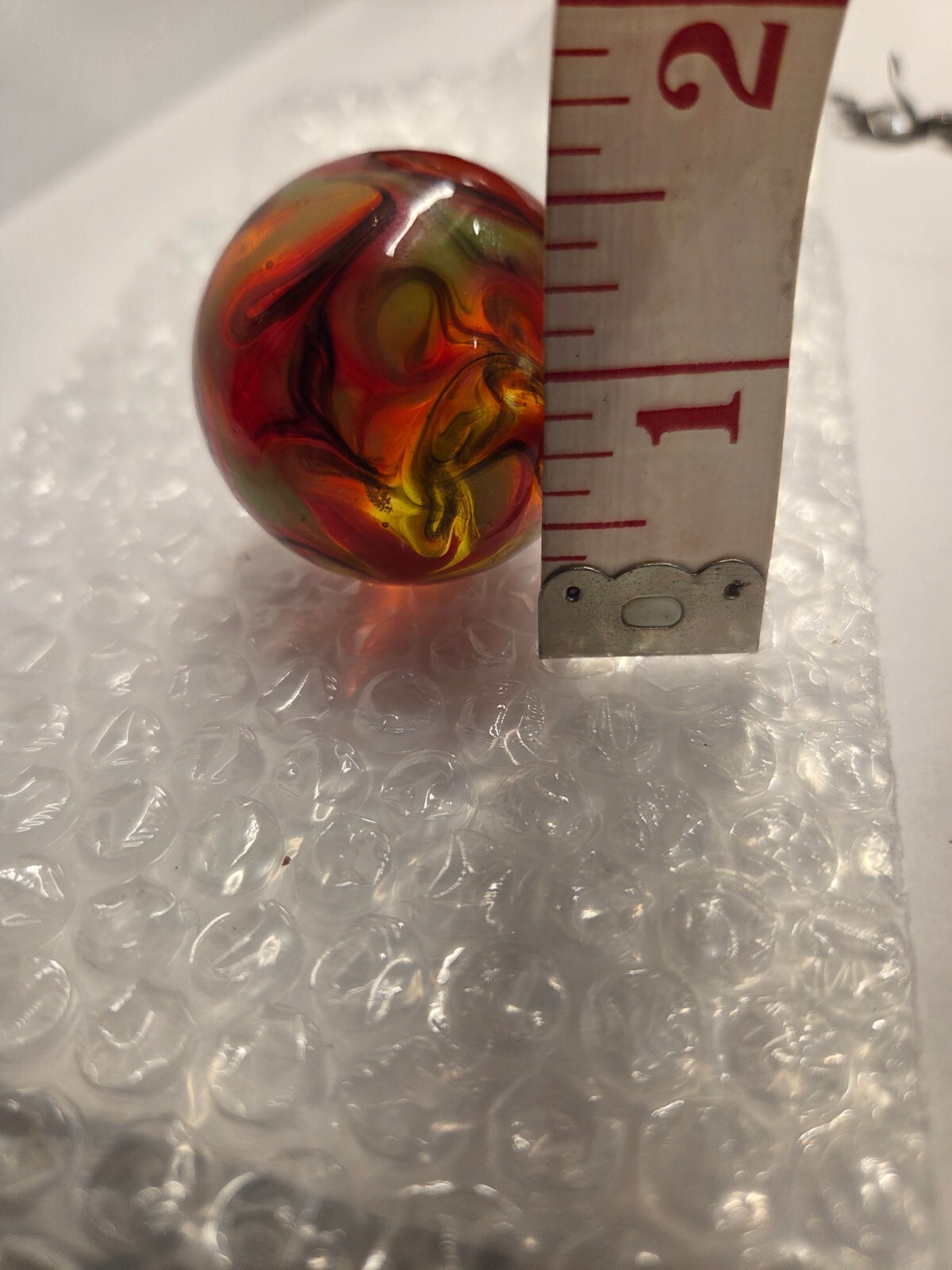 Art Glass Marble Large Shooter Swirled Davis Family?