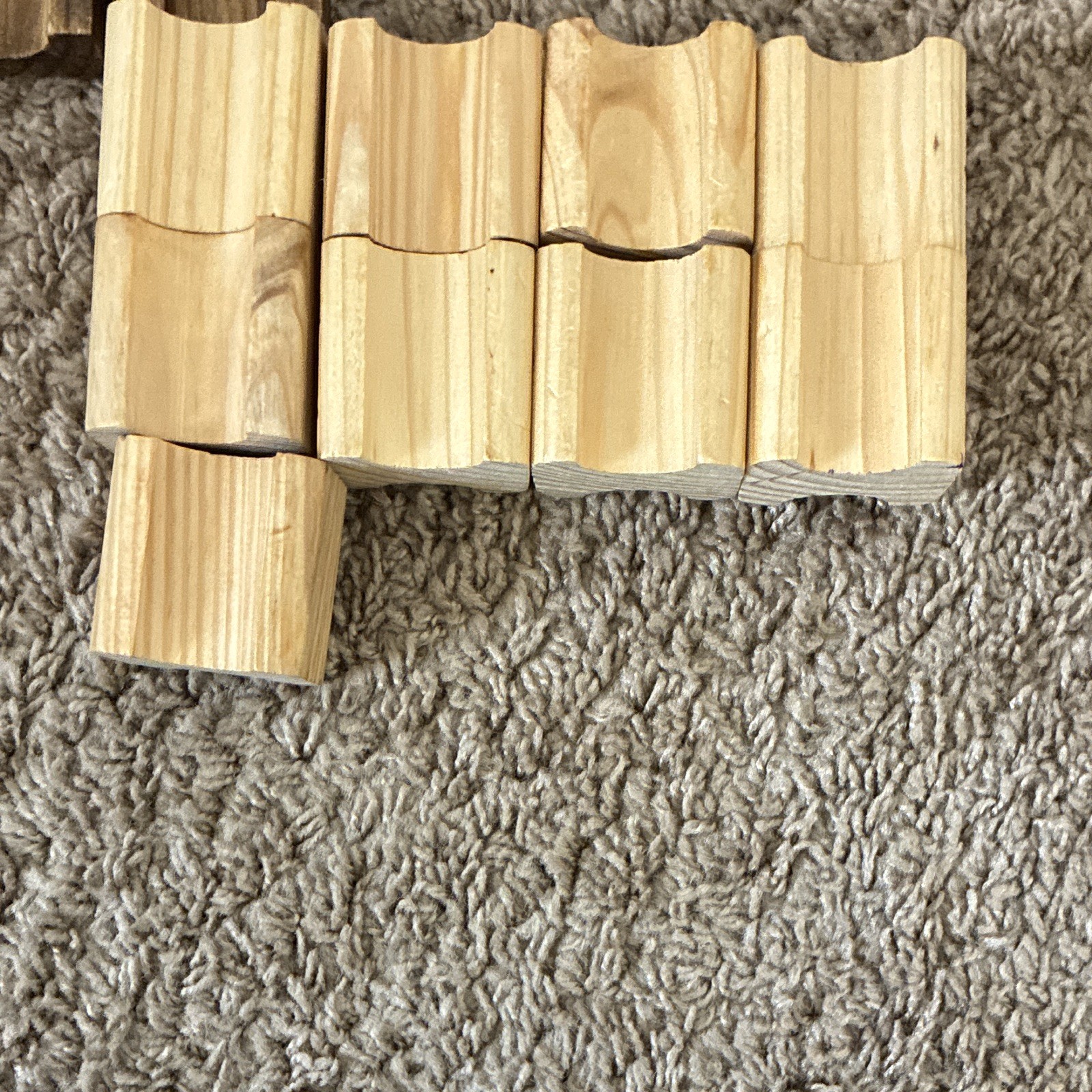 Toysmith Wooden Marble Run Track Set w/ Assorted Glass Cat’s Eye Marbles