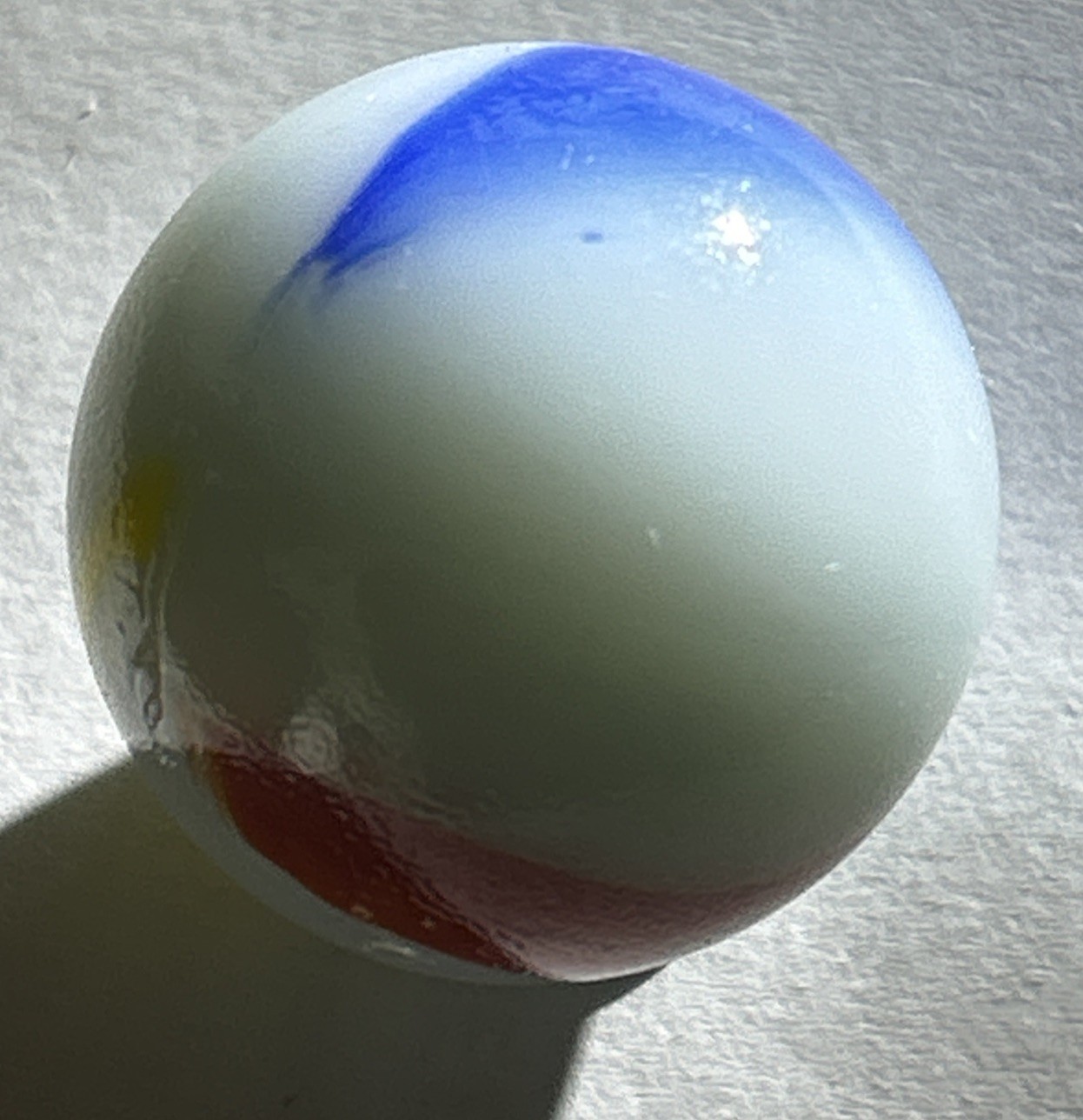 1” PELTIER GLASS COMPANY, National Line Rainbo Ketchup Mustard Blue Sky Picasso