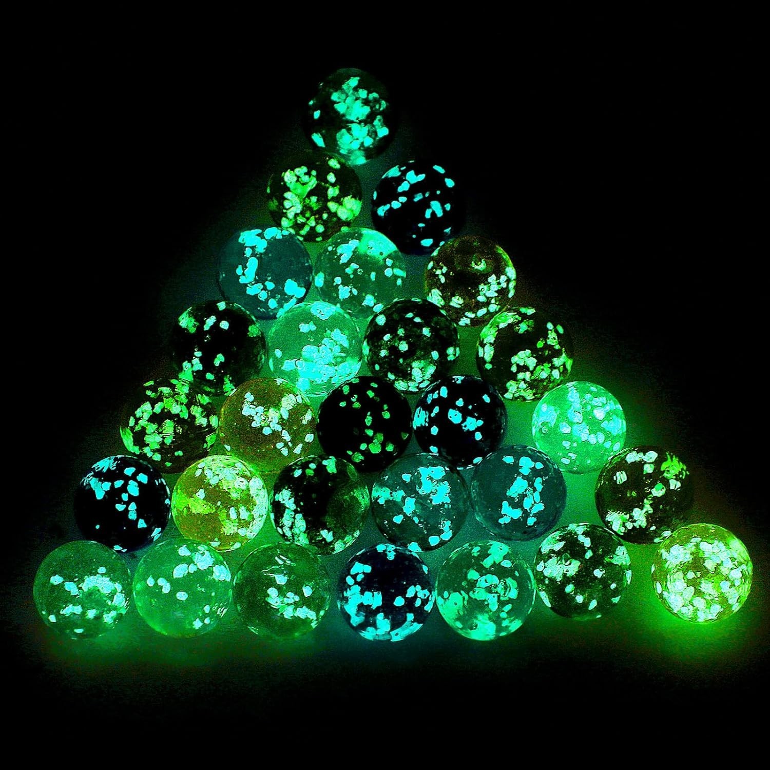 20 Pieces Large Marbles Glowing in The Dark, Marbles Bulk Luminous Colorful H…