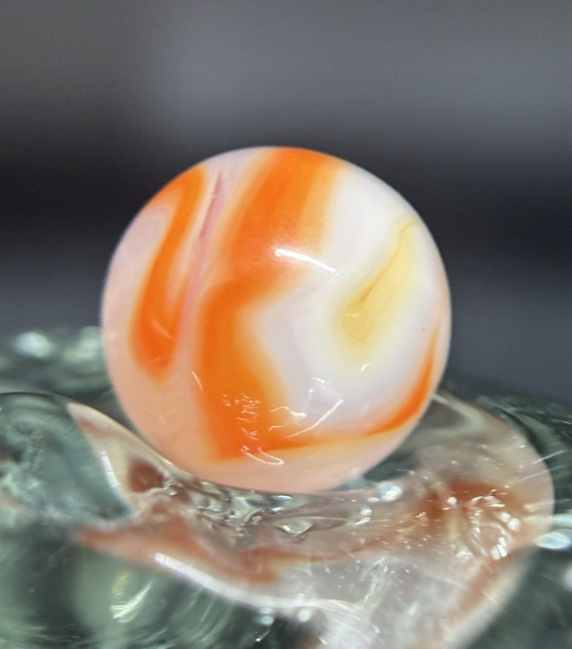 Vintage Alley Agate Pennsboro WV Swirl Marbles Gorgeous .61” Marble HTF Mint