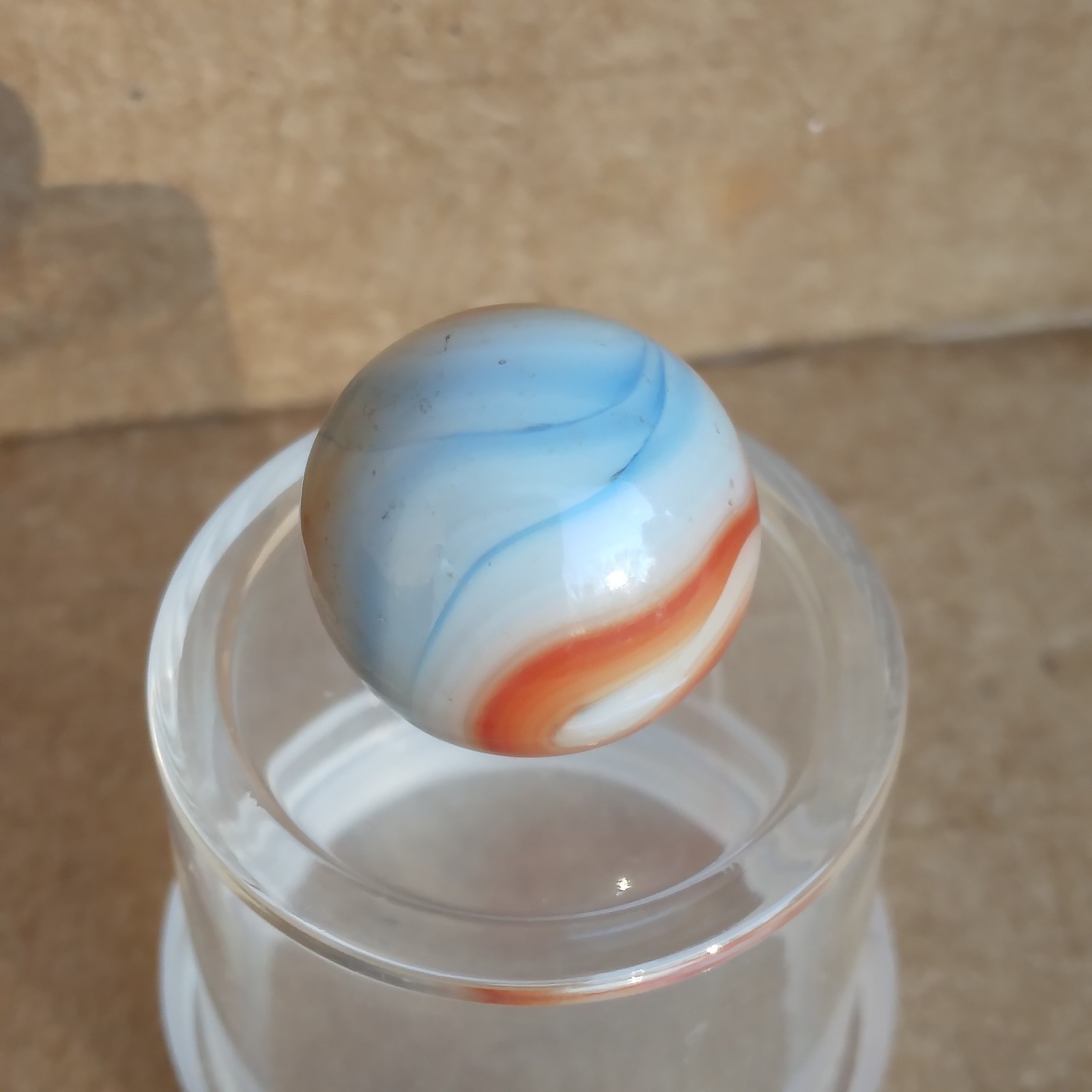 .58″ Vintage Marble- Red White Blue Liberty- Alley Ravenswood Heaton Champion