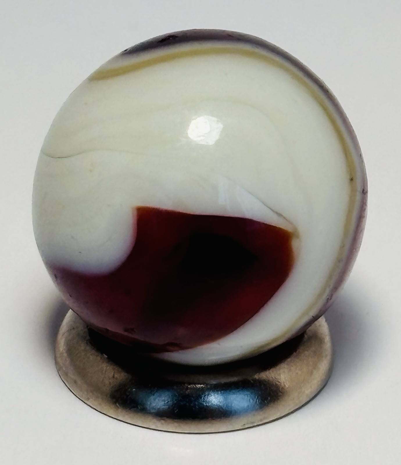 CAC Christensen Agate Company Bloodie Swirl .67” In Mint Condition