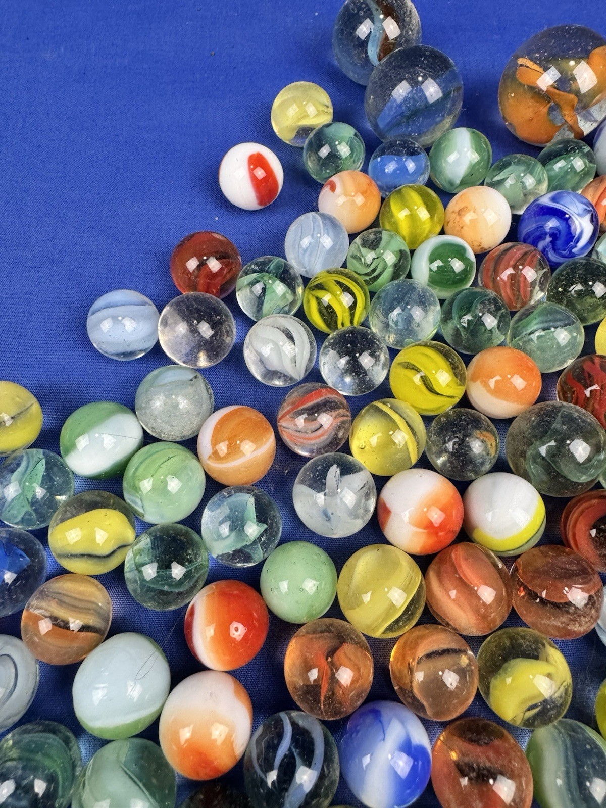 163 Vintage Marbles & 8 Poppers ~ Authentic Massachusetts Estate Find