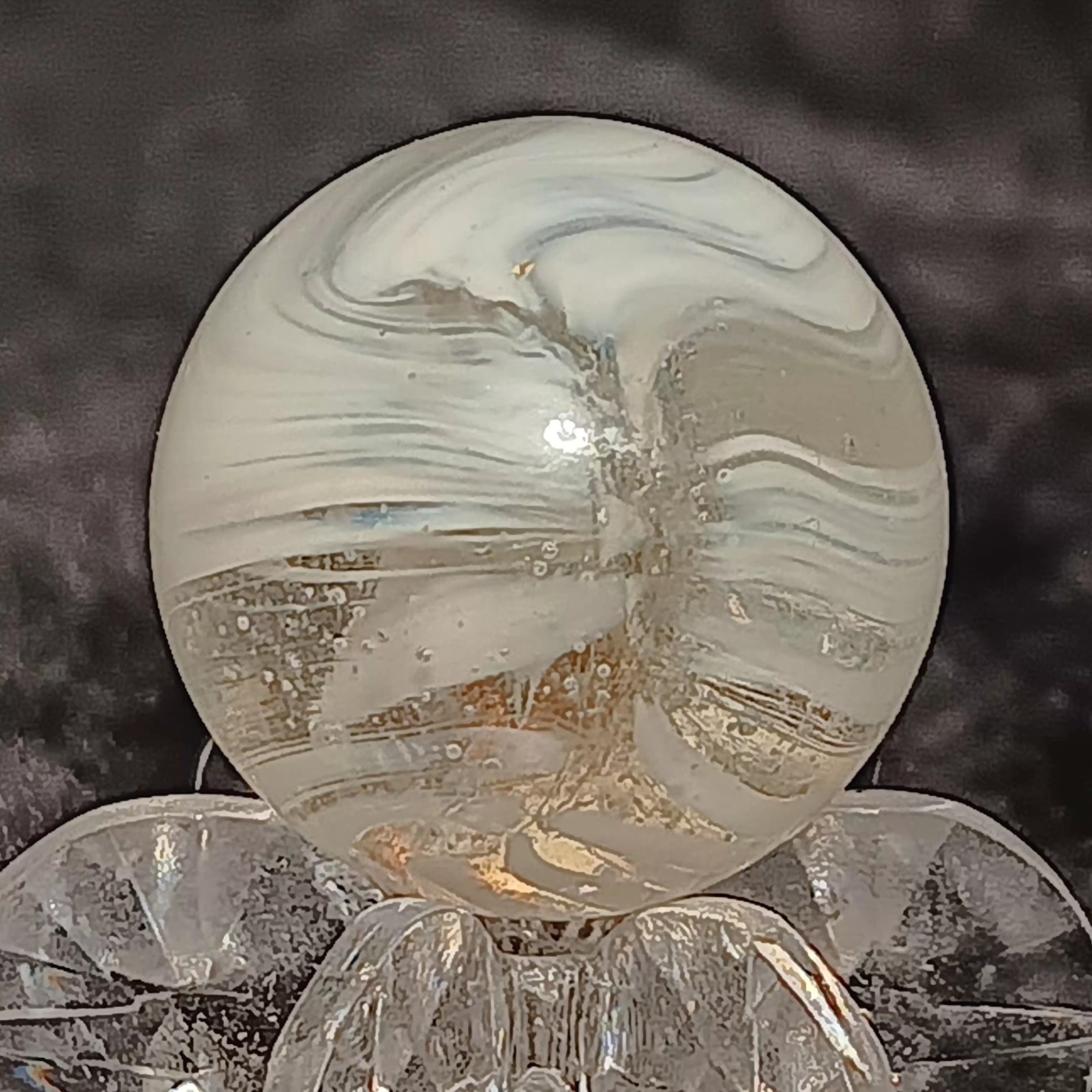 Vintage Master Marble / Master Glass “SUNBURST” Marble. .65″ Mint. Stunning 360°