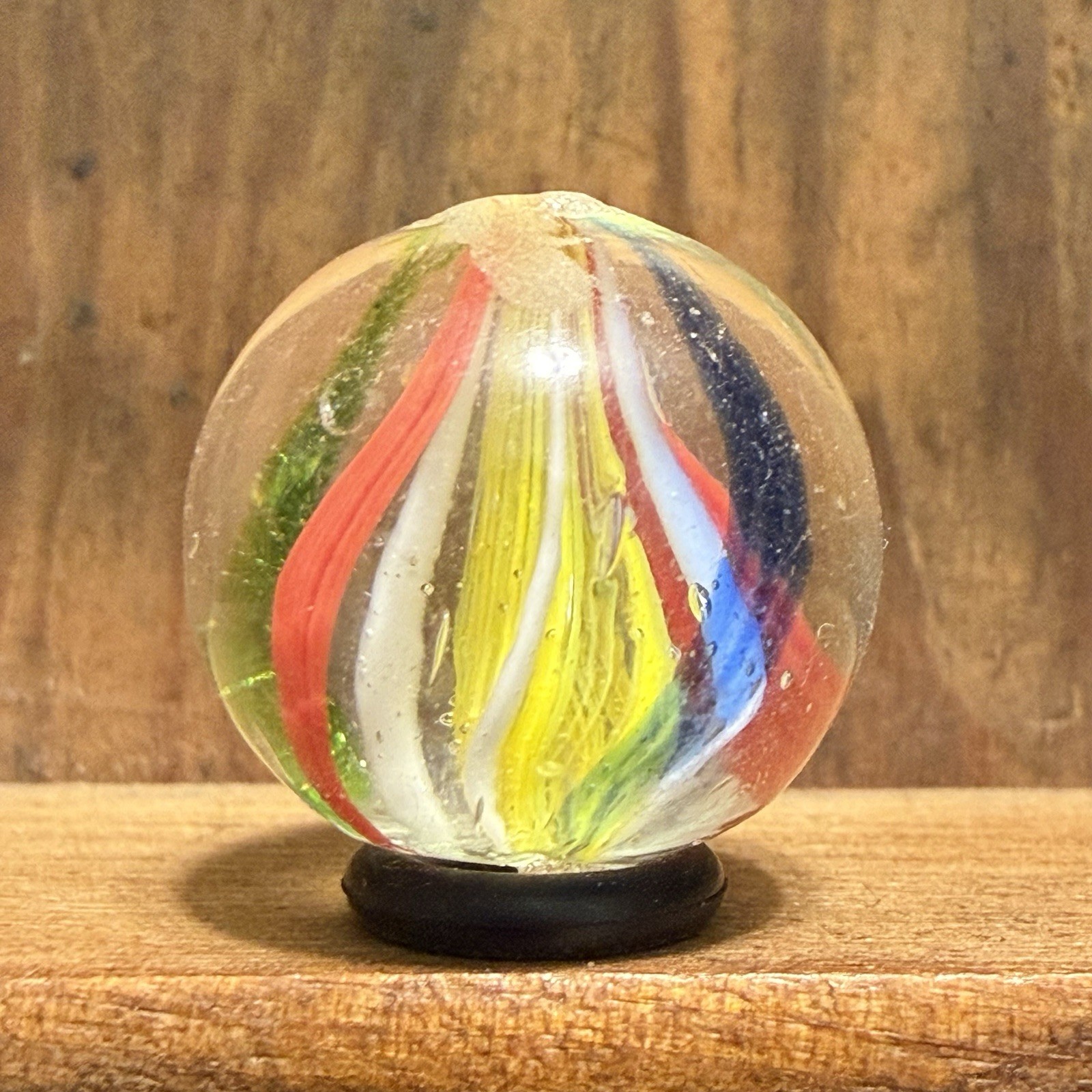 Antique German Handmade Solid Core Swirl Marble 11/16” Near Mint(+)