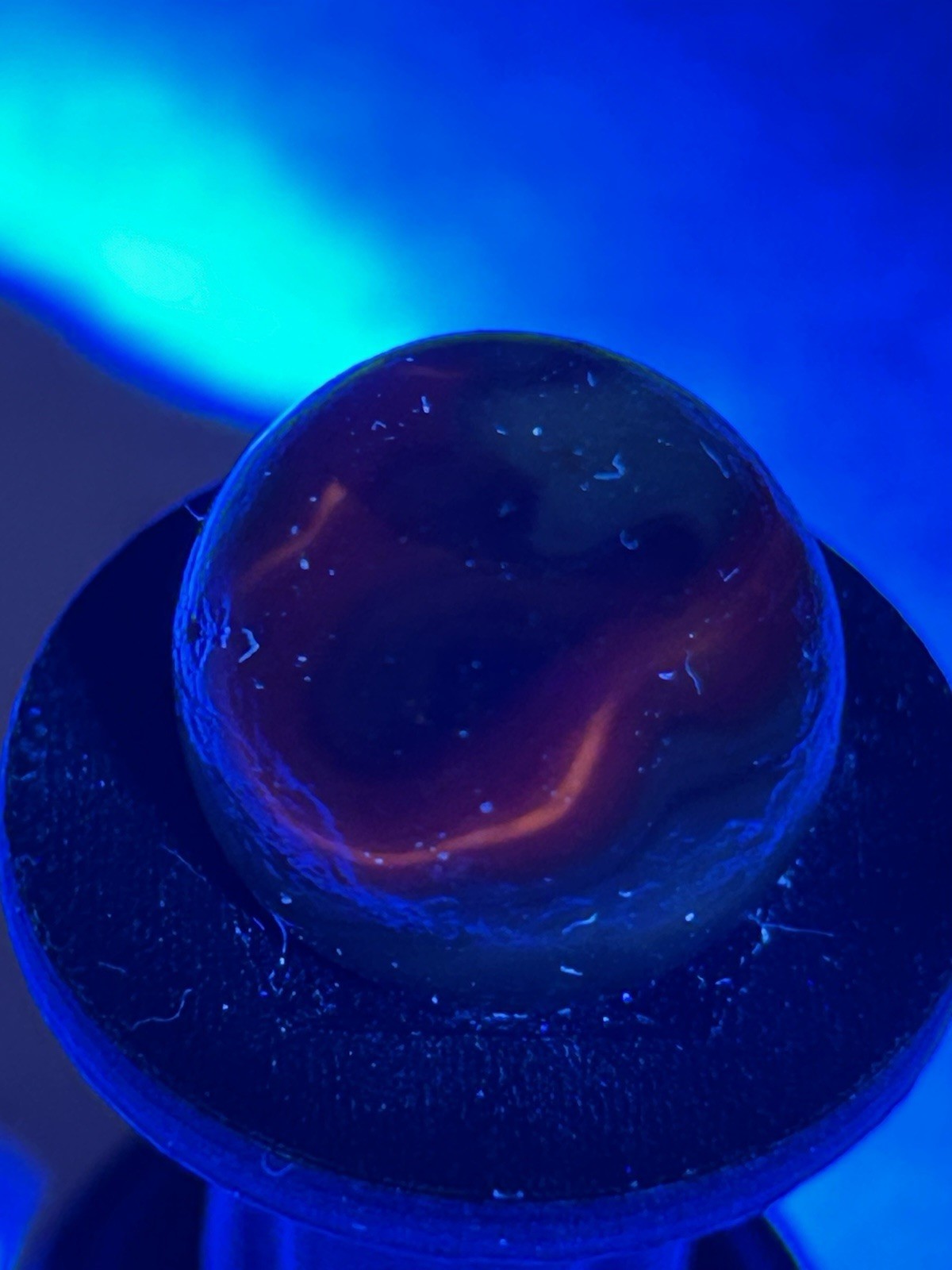 Vintage Christensen Agate Company CAC Striped Opaque Swirl With Oxblood .63 Inch
