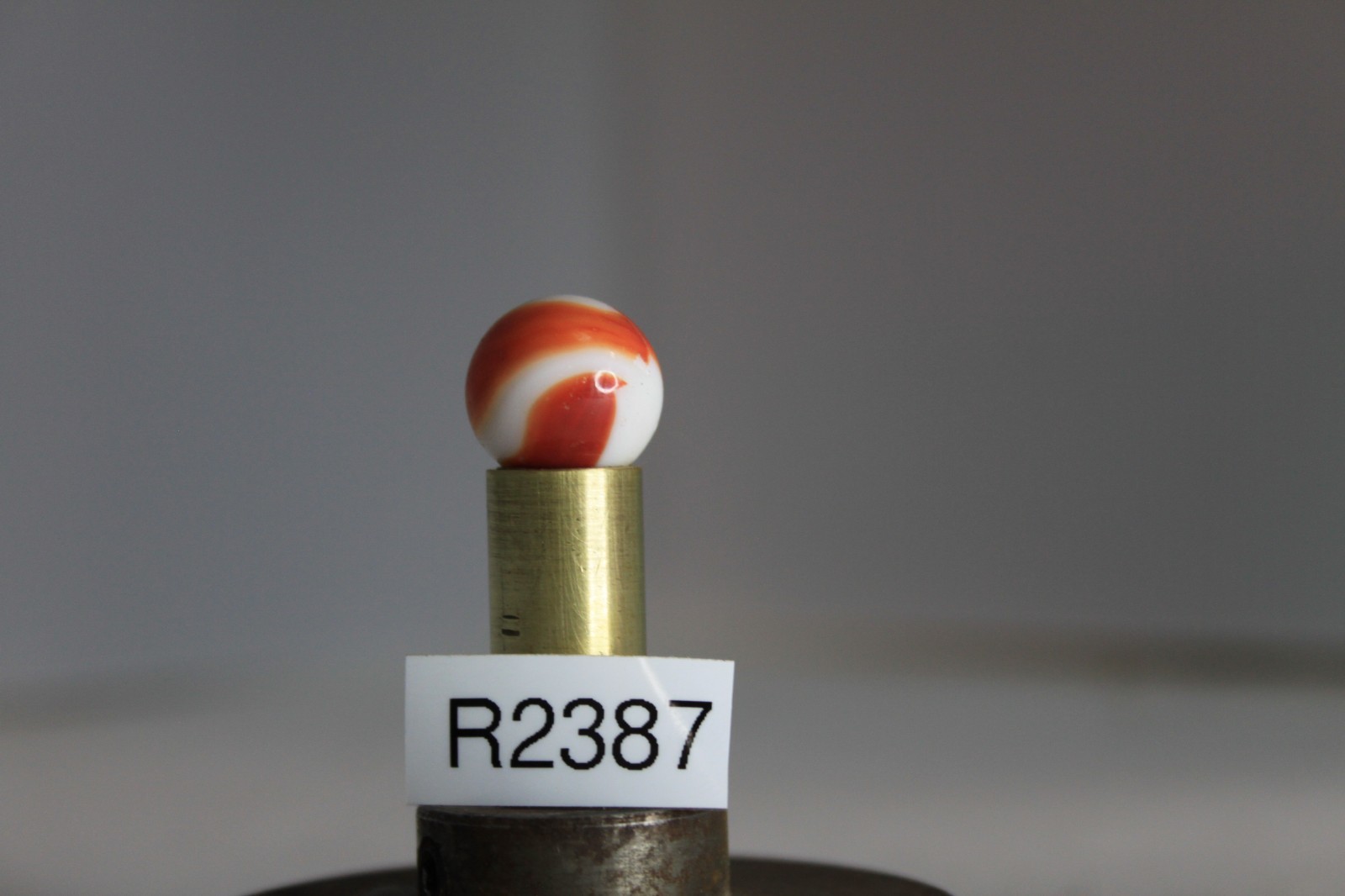 AKRO AGATE CORKSCREW GLASS MARBLE SPIRAL RED OPAQUE WHITE 5/8″ VINTAGE TARGET