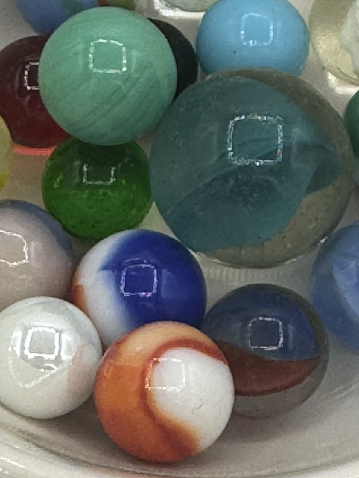 Vintage Lot Of MARBLES UV Reactive Cadmium Uranium Lot #1