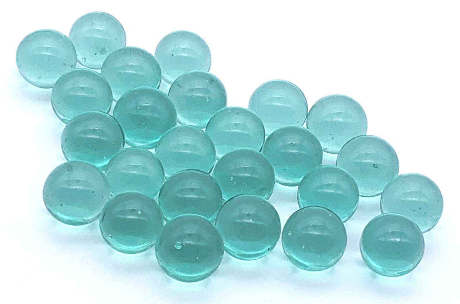 16mm Glacial Ice Clear Glass Player Marbles 5/8″ Pk 250 Transparent Blue/Green