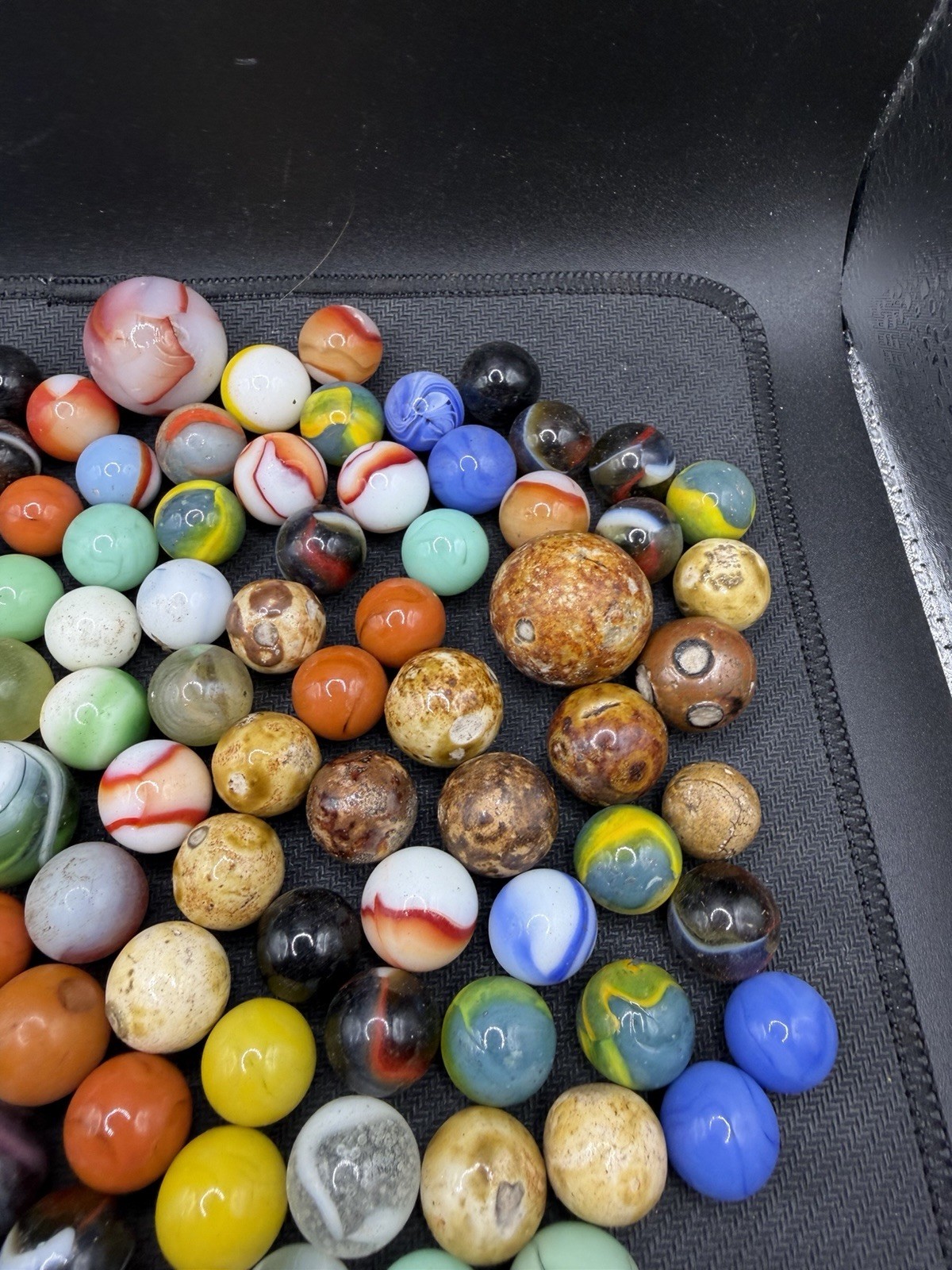 Antique-Vintage + mixed marble lot 150 plus marbles Great Collection Antique