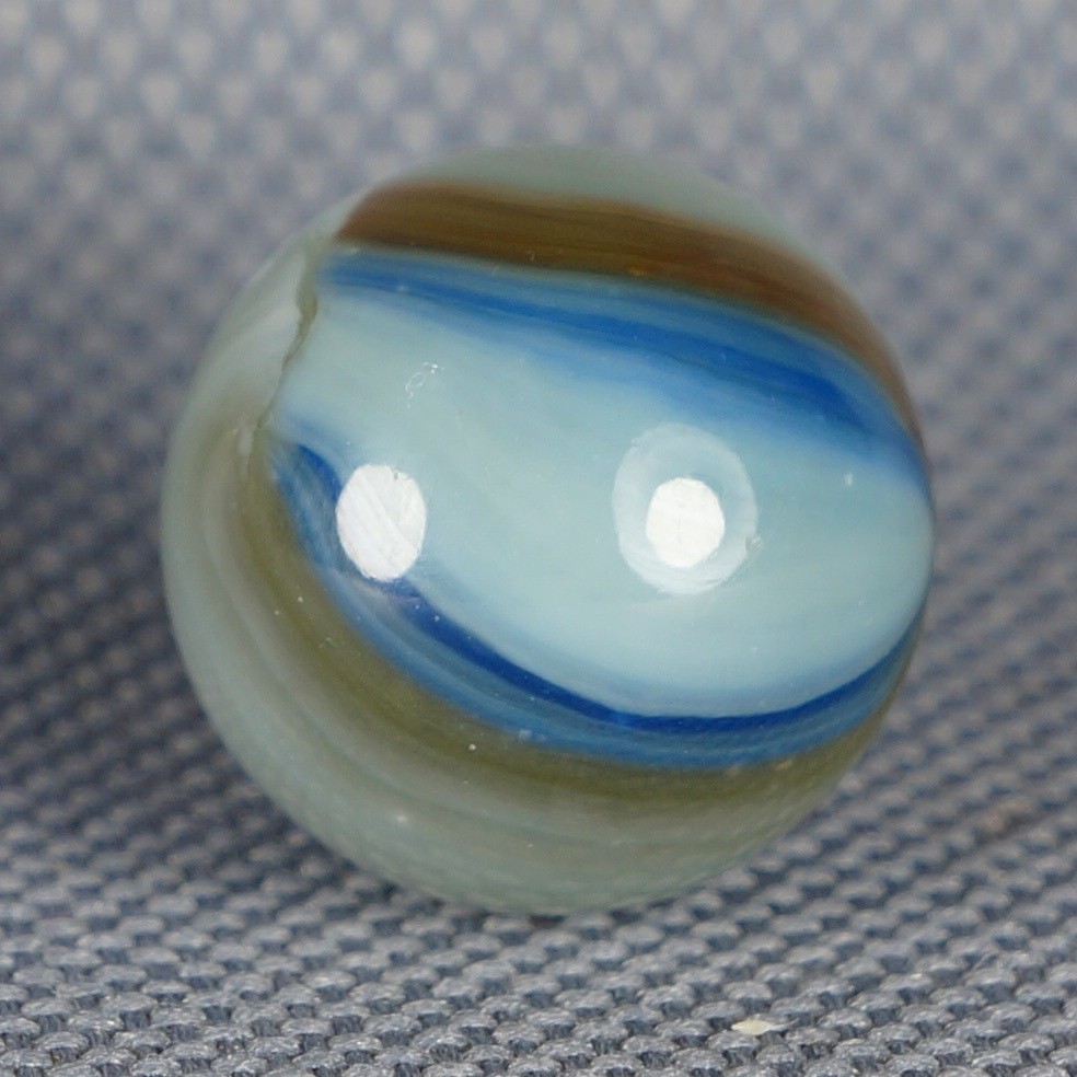 Vintage Marble: Mint 5/8 Vitro Agate Superior Tri-Lite -One Killer Old Mib
