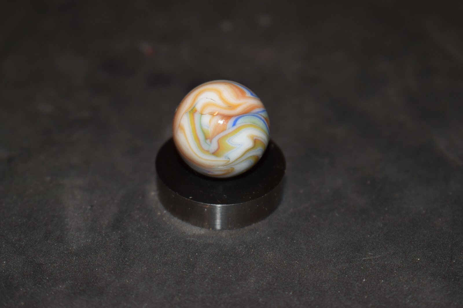 JABO 👰 VIRGO RUN 2012-09-21 Multi-Color Swirl Toy Marble Size .734=47/64″ MINT!