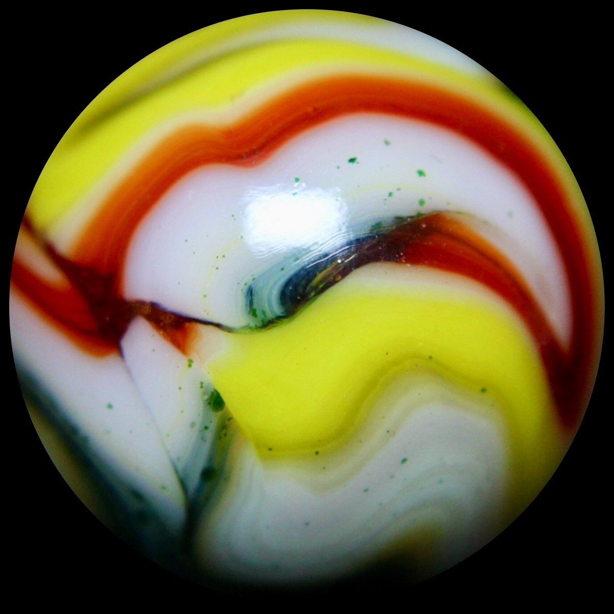 JABO Indian Summer Collector Series: Rare & Mint Golden-Green Aventurine 0.761″