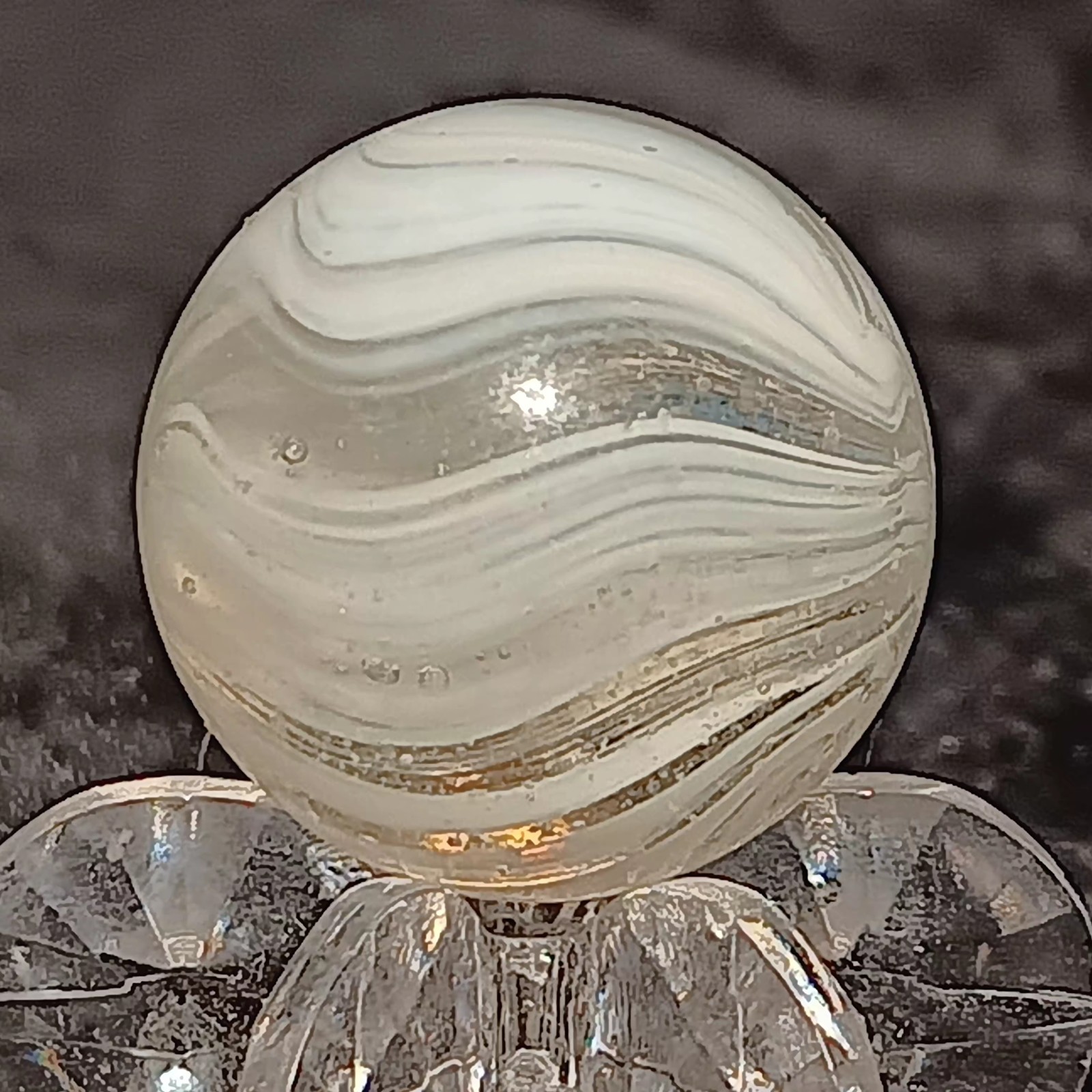 Vintage Master Marble / Master Glass “SUNBURST” Marble. .65″ Mint. Stunning 360°