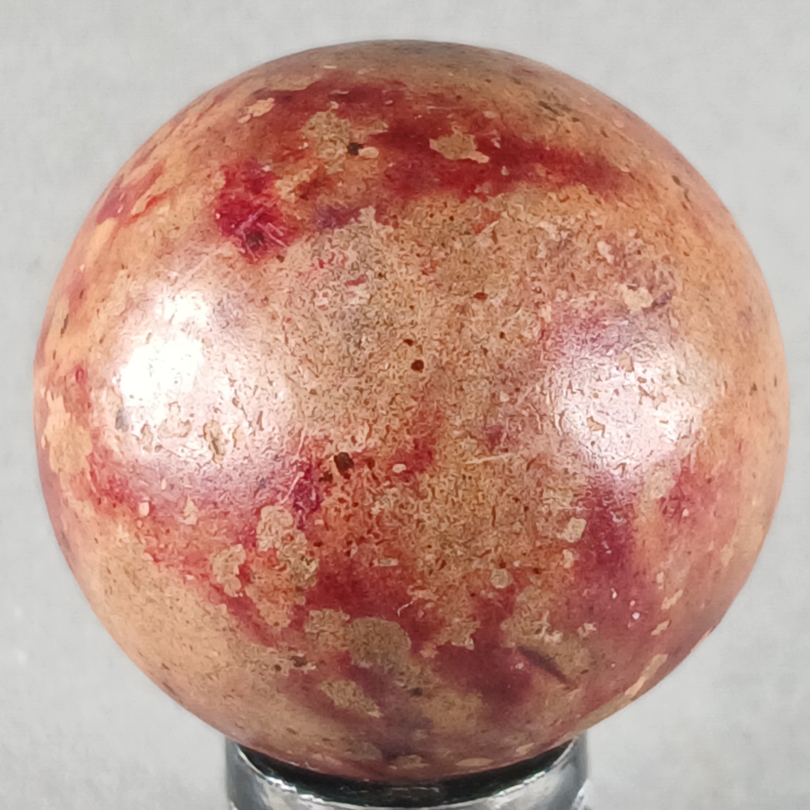 Large Vintage Clay Marble .98 Inches Near-Mint Condition