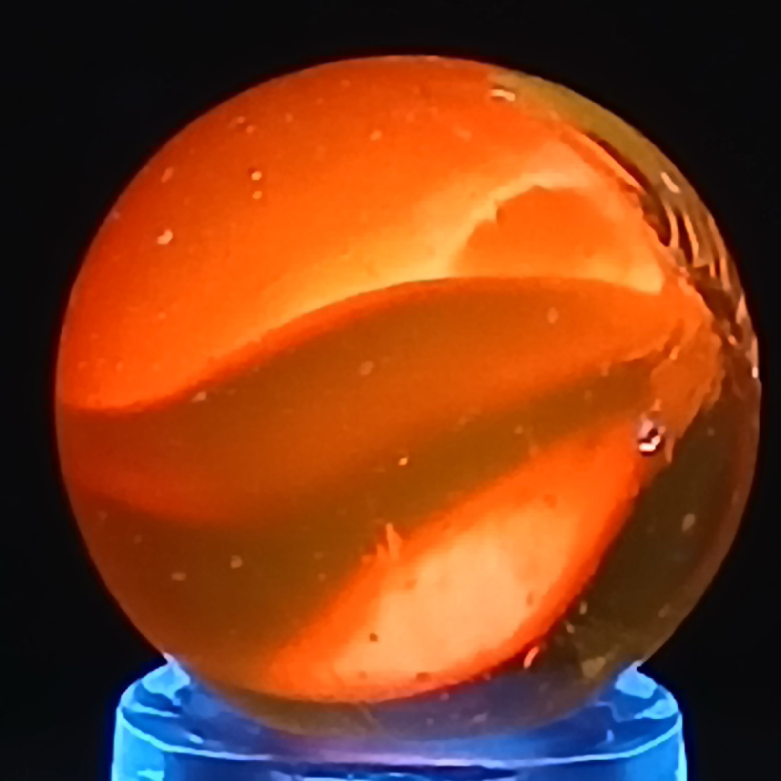 Vintage UV-Reactive Cat’s Eye .60 Inches Near-Mint Condition