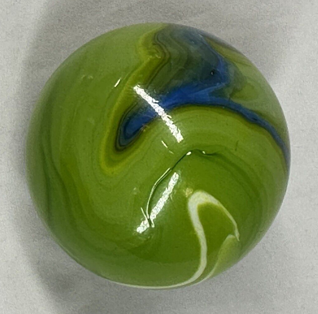 Toe Breaker 50mm (2″) MERMAID Green/Blue Swirl Marbles glass Toebreaker HUGE