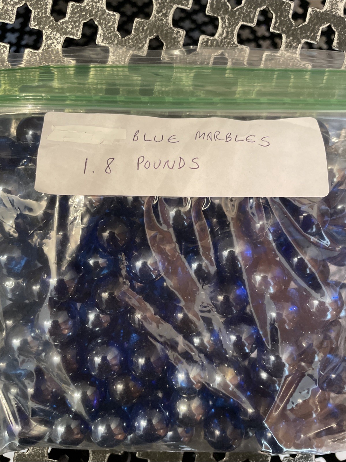 Dark Blue Glass Marble Lot – 1 Pound, 8 Ounces- Great Condition.