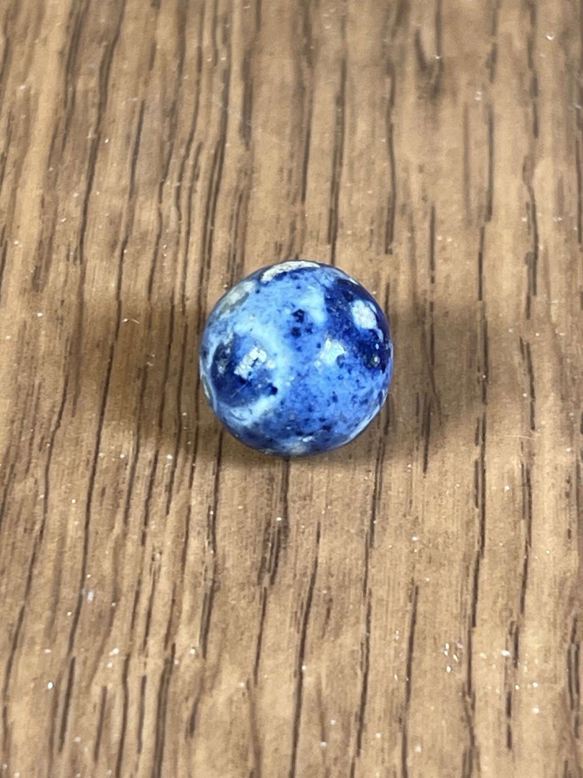 Civil War Era Bennington Clay Marble 1800’s Blue Germany