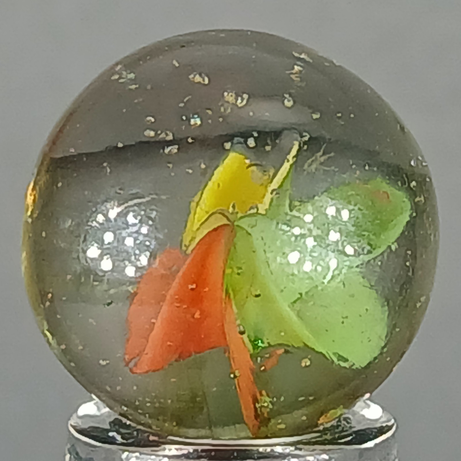 Vintage Tri-Color Hybrid Cat’s Eye Marble .62 Inches Near-Mint Condition