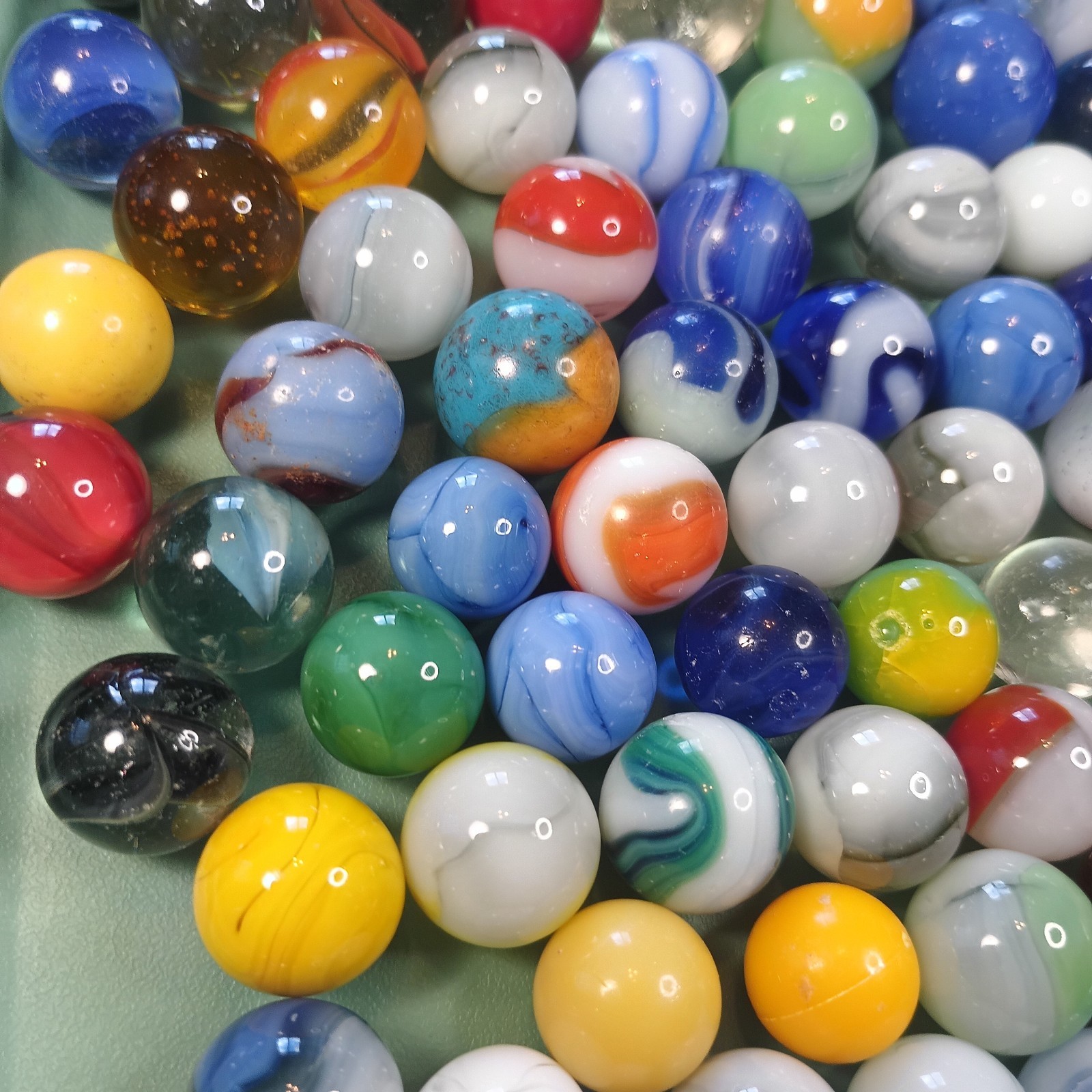3 Lbs 11 Oz Mixed Maker Marbles
