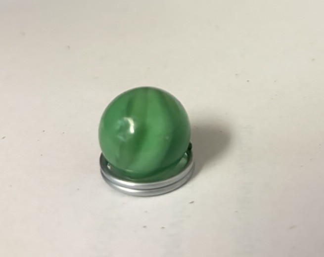 Uranium Glass Pee-Wee 4-Vane Cat’s Eye .5”