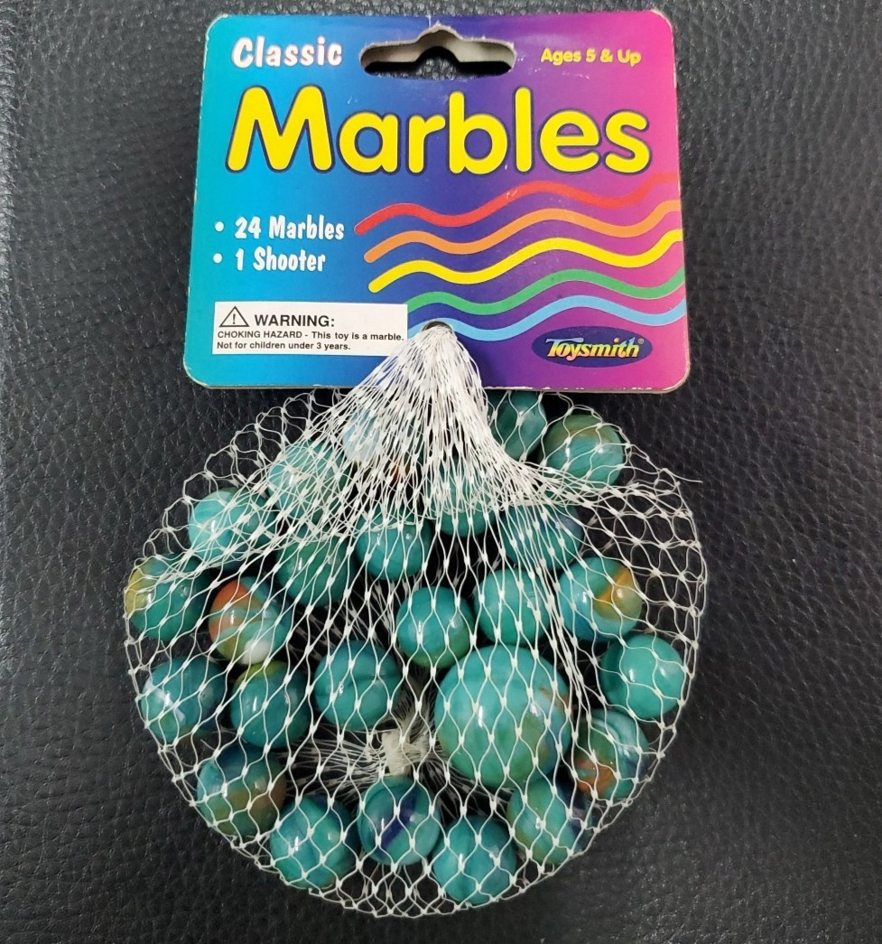 Vintage Classic Marbles Green Uranus 5972 – 24 Marbles 1 Shooter Toysmith New