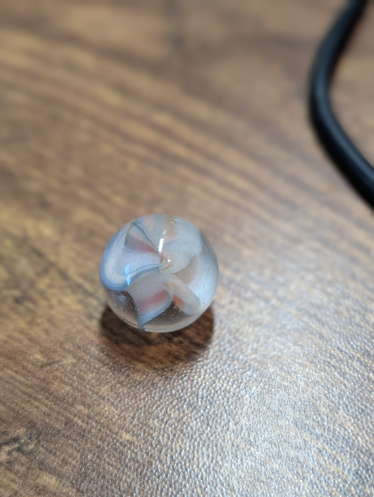 Vintage ⭐ Vitro Hybrid Cats Eye Marble Tri-Color .65 Pastel NM+ DELICATE PASTELS