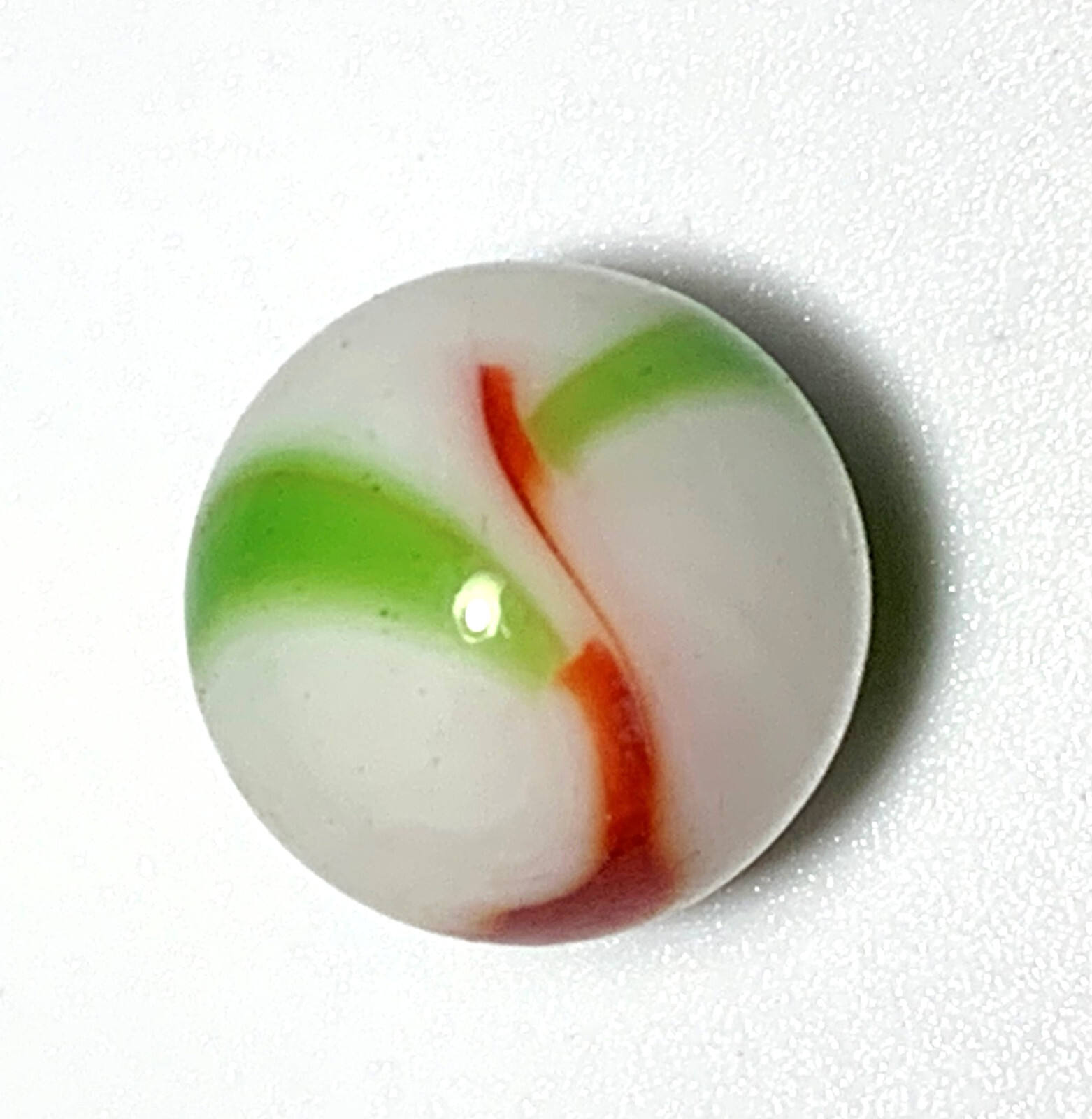 Single 25mm Mexico Glass Mega Marbles Shooter Vacor Mexican Flag Colors Pre 2010