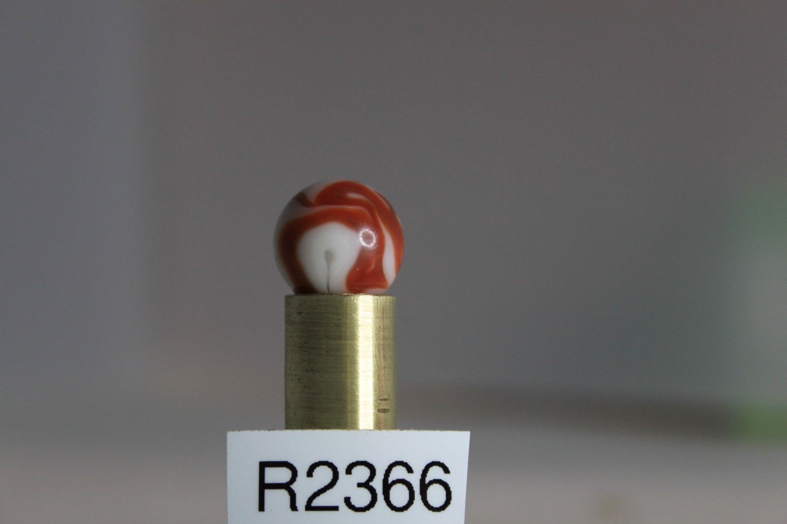 AKRO AGATE MARBLE TARGET OXBLOOD RED YELLOW OPAQUE WHITE 5/8″ VINTAGE GLASS TOY