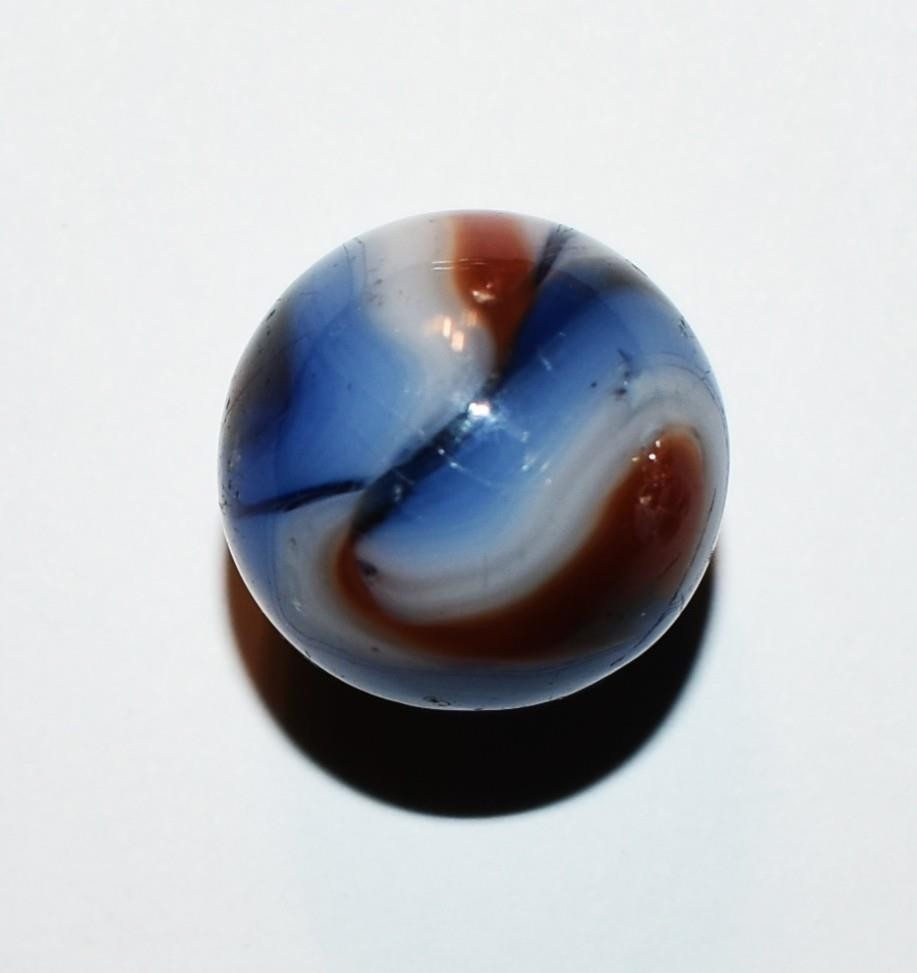 VINTAGE ALLEY AGATE ST. MARY’S COLORFUL SWIRL MARBLE .604″ (39/64″) ~ M606 – R