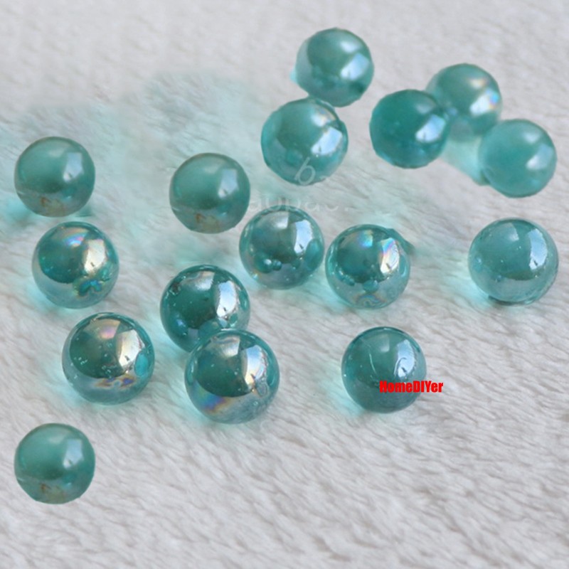 16mm Colourful Glass Marbles Solid Balls Traditional Kids’ Toys Games Decorative