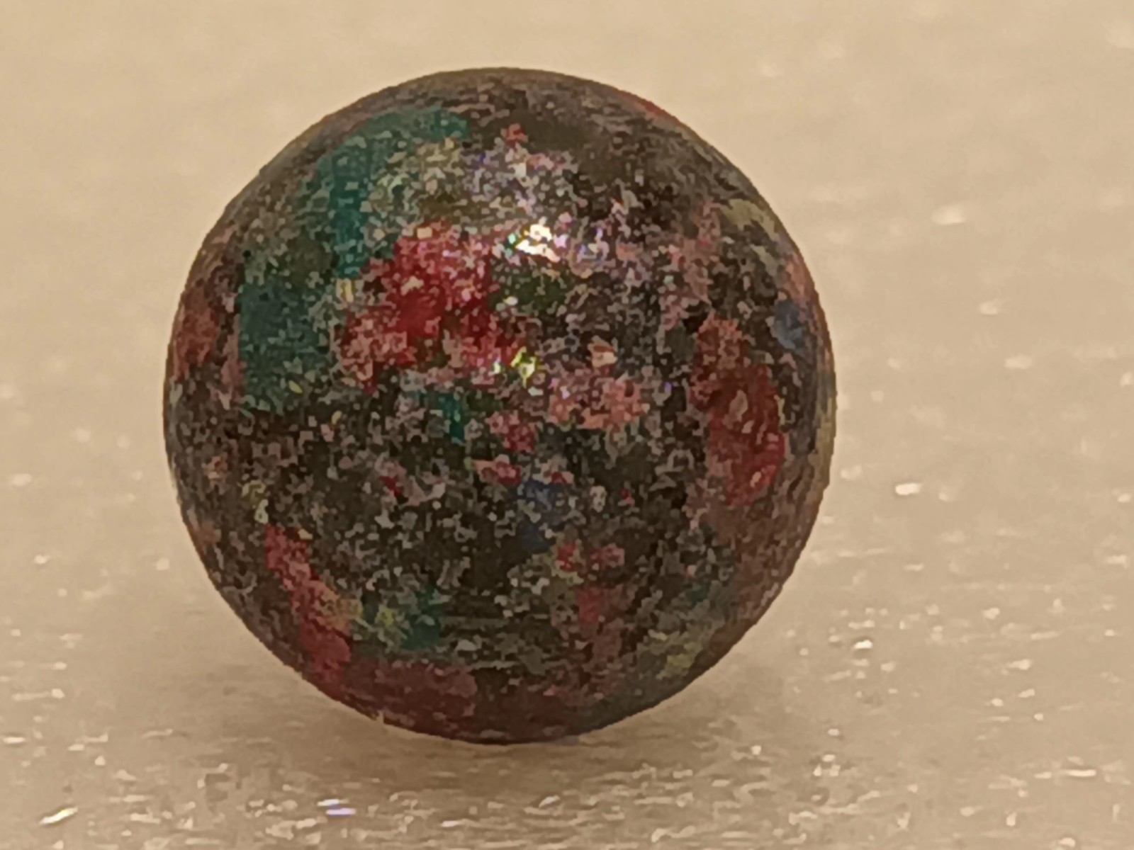Unique and Beautiful Saturn Design Collectible Handmade Hand Painted Art Marble